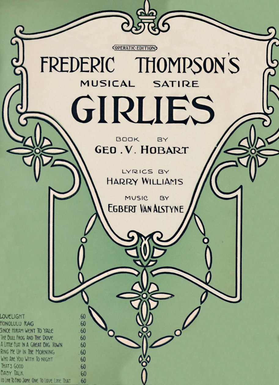 Satira musicale di Frederic Thompson Girlies, 1911 da Unbekannt