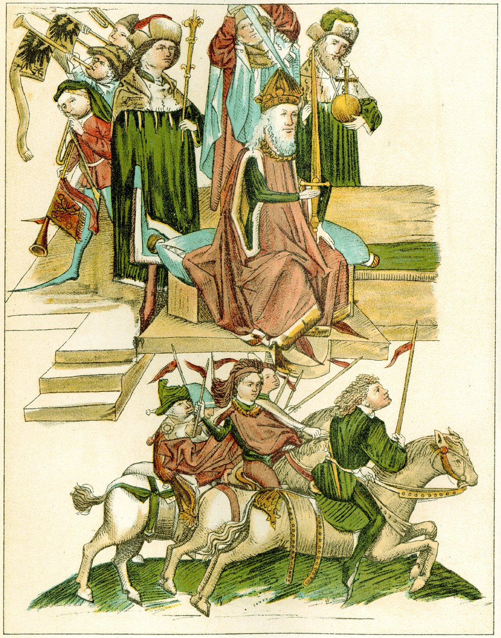 Federico I riceve Brandeburgo, copia di un