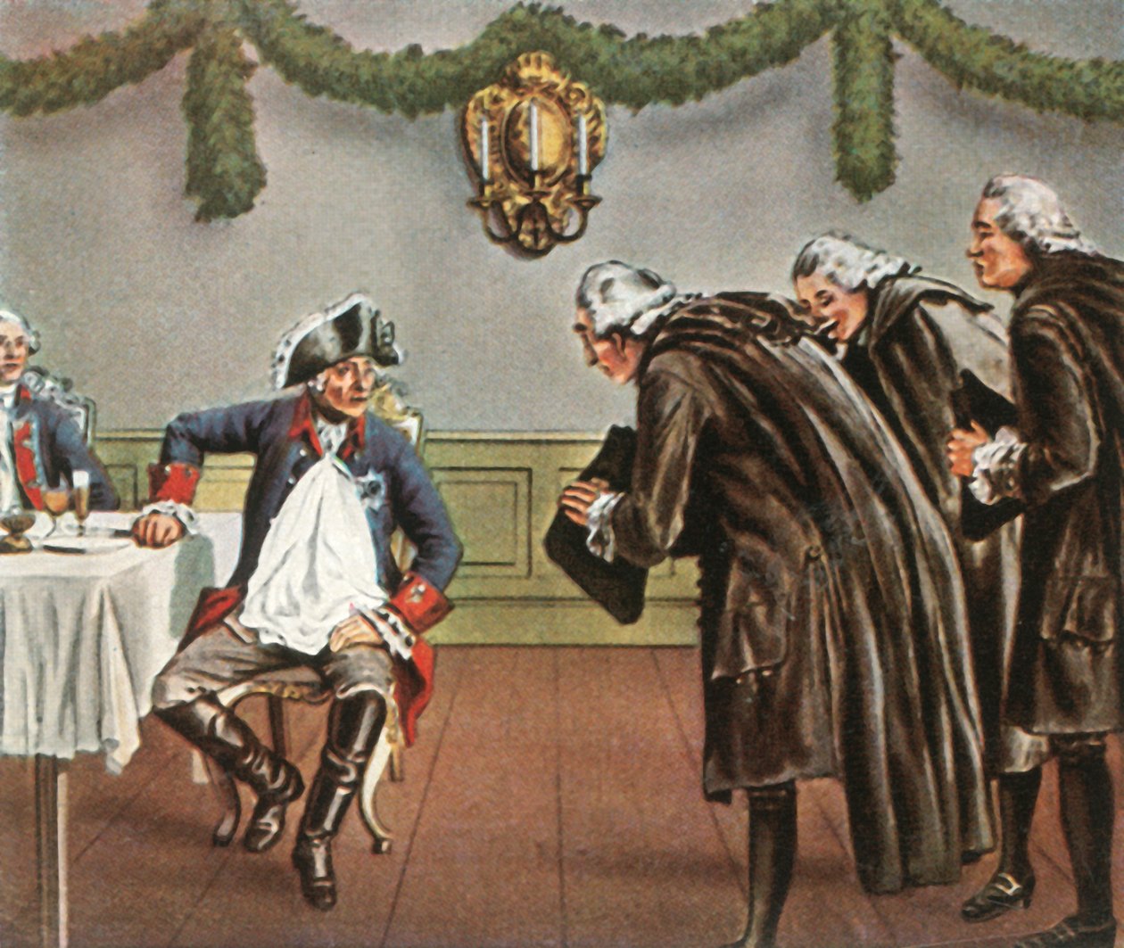Federico il Grande e gli uomini di Greiffenberg, 1784, 1936 da Unbekannt