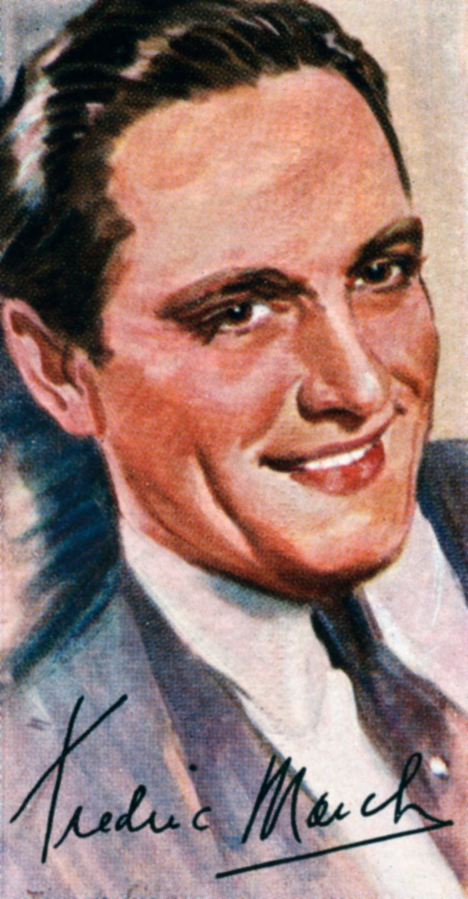 Fredric March, 1897-1975, due volte vincitore del Premio Oscar, attore americano, XX secolo da Unbekannt