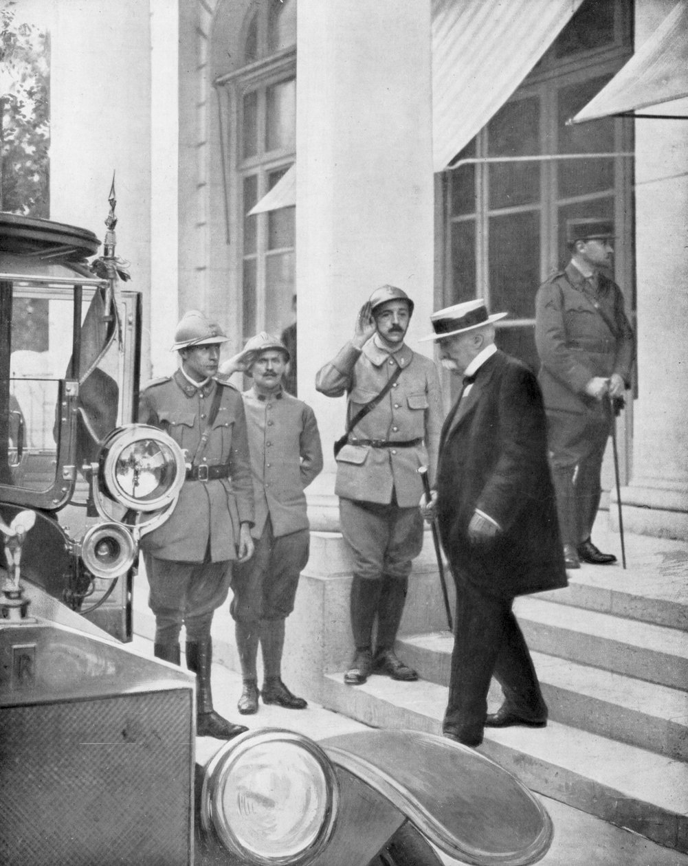 Primo Ministro francese Georges Clemenceau a Versailles, Francia 3 giugno 1918 da Unbekannt