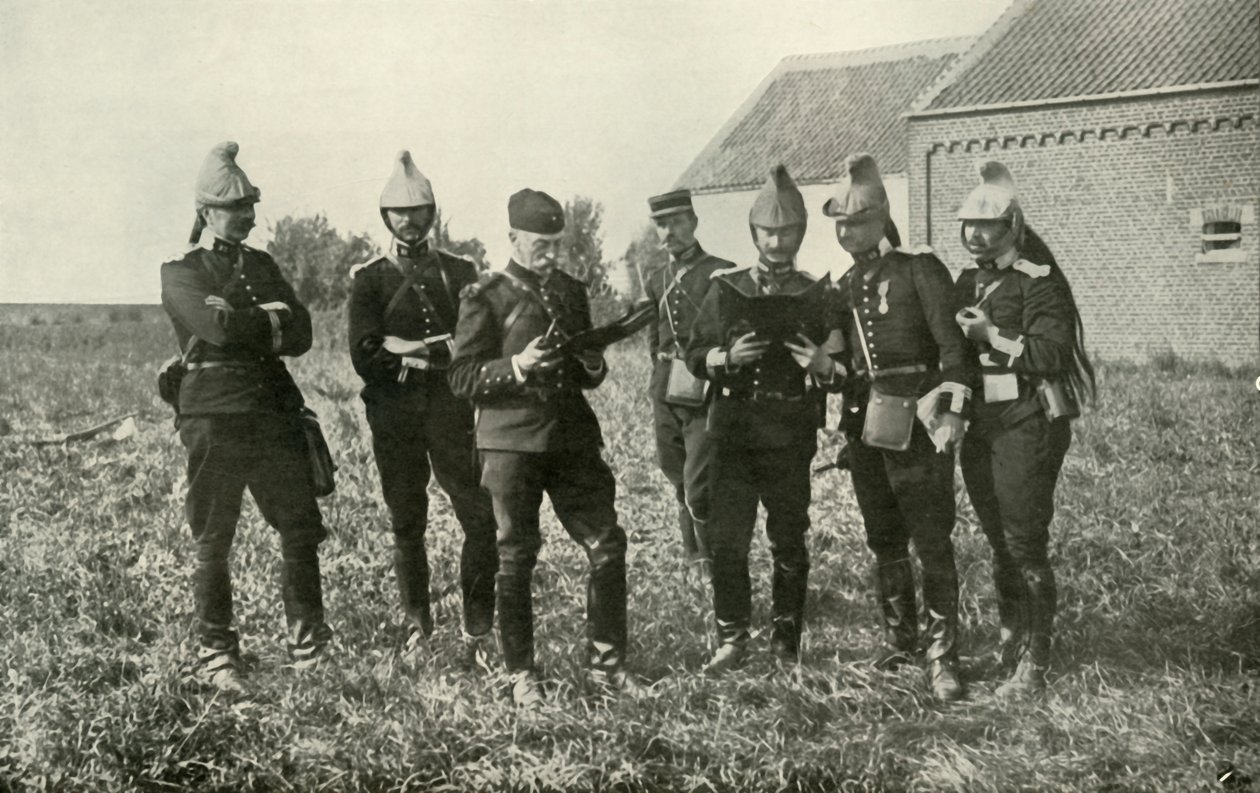Ufficiali di stato maggiore francesi in consultazione, 1914, 1919 da Unbekannt
