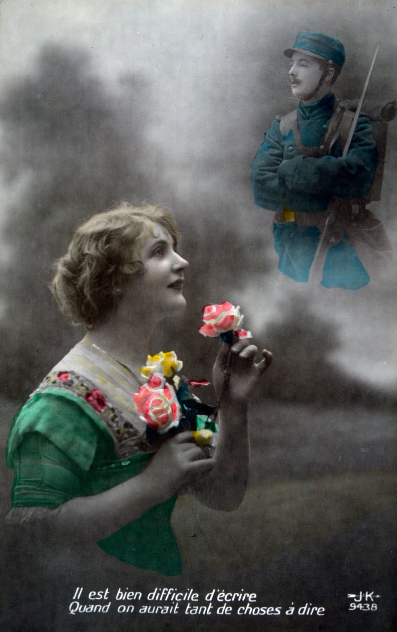 Cartolina francese della Prima Guerra Mondiale, 1914-1918 da Unbekannt