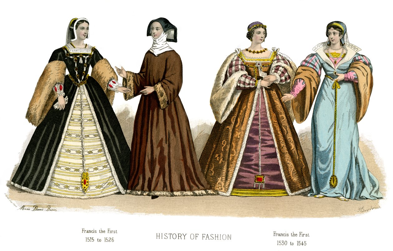 Costume francese: Francesco I, 1882 da Unbekannt