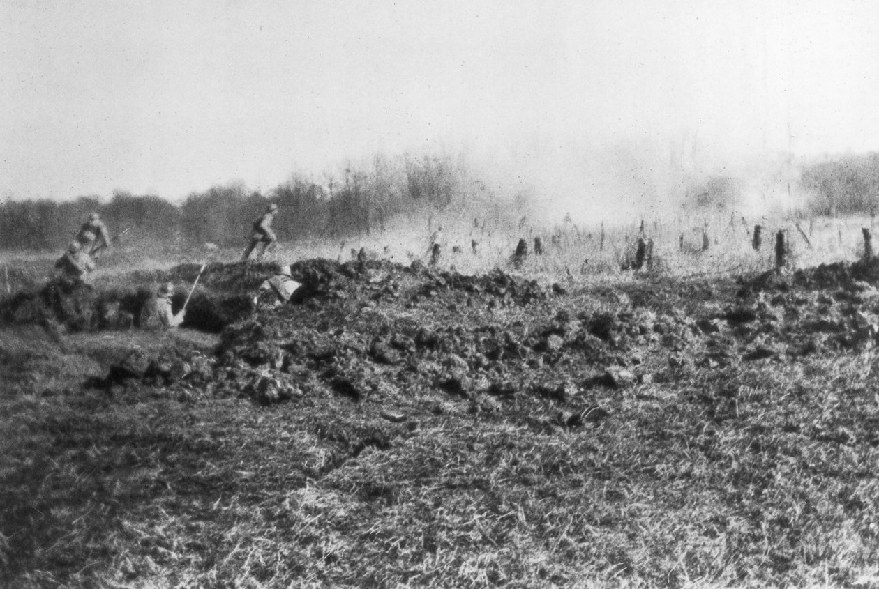 Contrattacco francese tra la Somme e il fiume Oise, Piccardia, Francia, 1918 da Unbekannt
