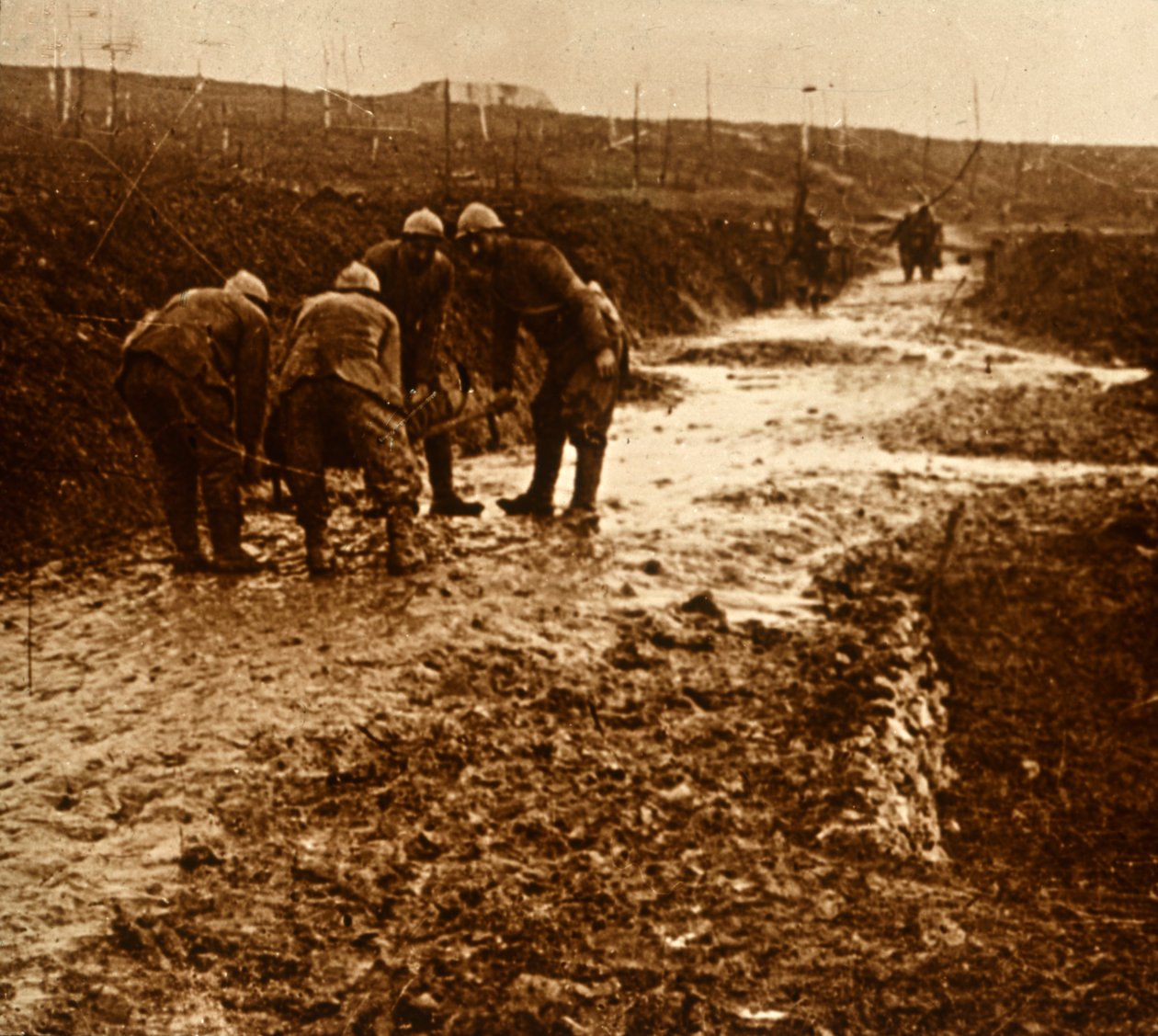 Soldati francesi, Froideterre, Francia, c1914-c1918 da Unbekannt