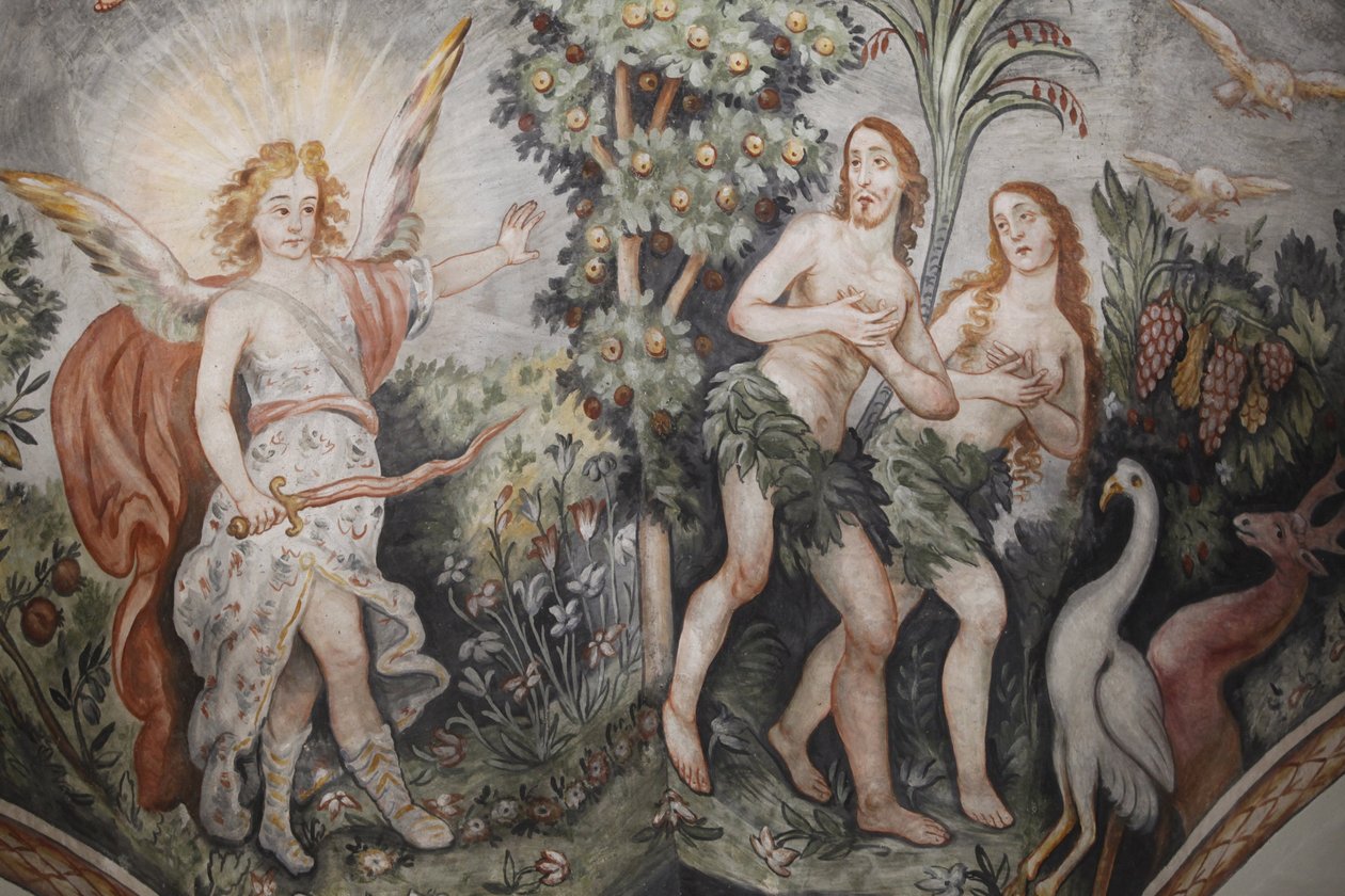 Adamo ed Eva espulsi dal paradiso, chiesa di Maglie, Italia da Unbekannt