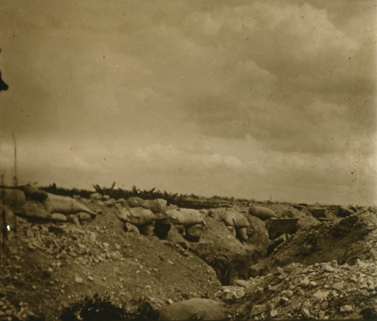 Prima linea, Jonchery, nord della Francia, c1914-c1918 da Unbekannt