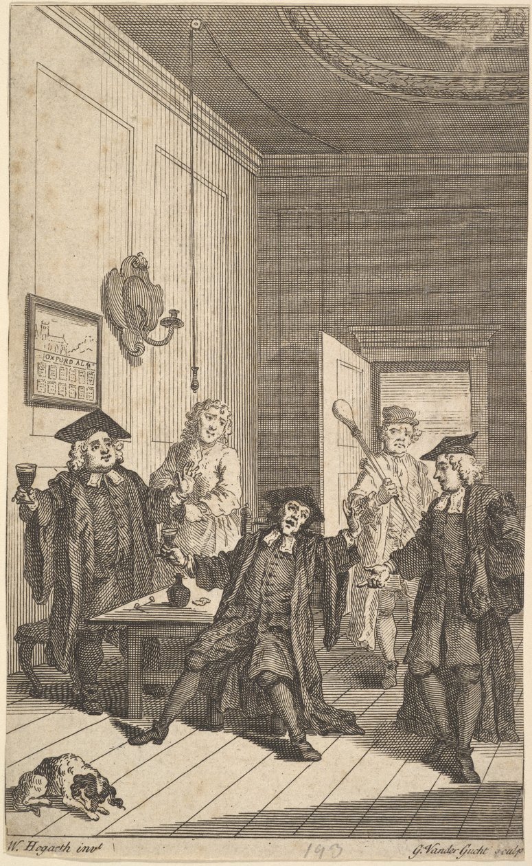 Frontespizio di The Humours of Oxford, aprile 1730 da Unbekannt