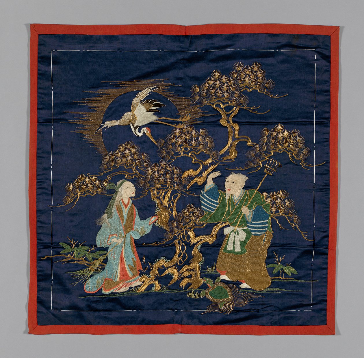 Fukusa Copertura Regalo, Giappone, tardo periodo Edo 1789-1868 periodo Meiji 1868-1912, fine XIX secolo da Unbekannt