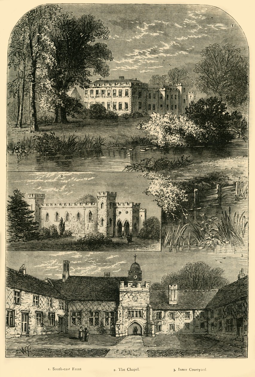 Palazzo di Fulham nel 1798 da Unbekannt