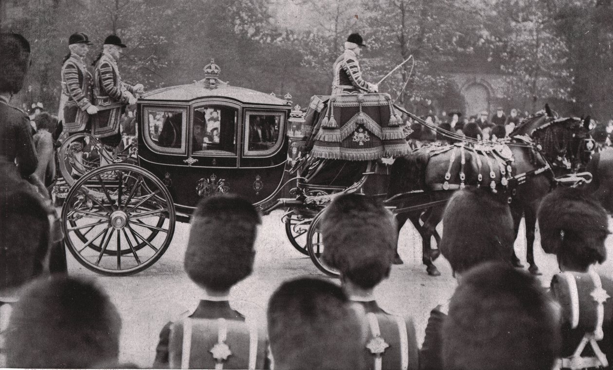 Processione funebre di Re Edoardo VII, Londra, 20 maggio 1910 da Unbekannt
