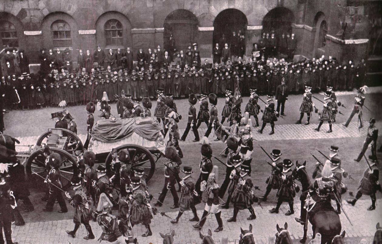 Processione funebre di Re Edoardo VII, Whitehall, Londra, 20 maggio 1910 da Unbekannt