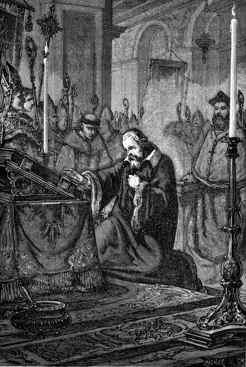 Galileo Galilei, astronomo e matematico italiano che abiura, 1633 1880 da Unbekannt