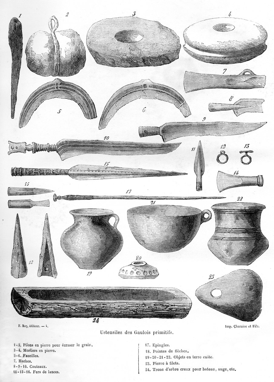 Utensili gallici, 1882-1884 da Unbekannt