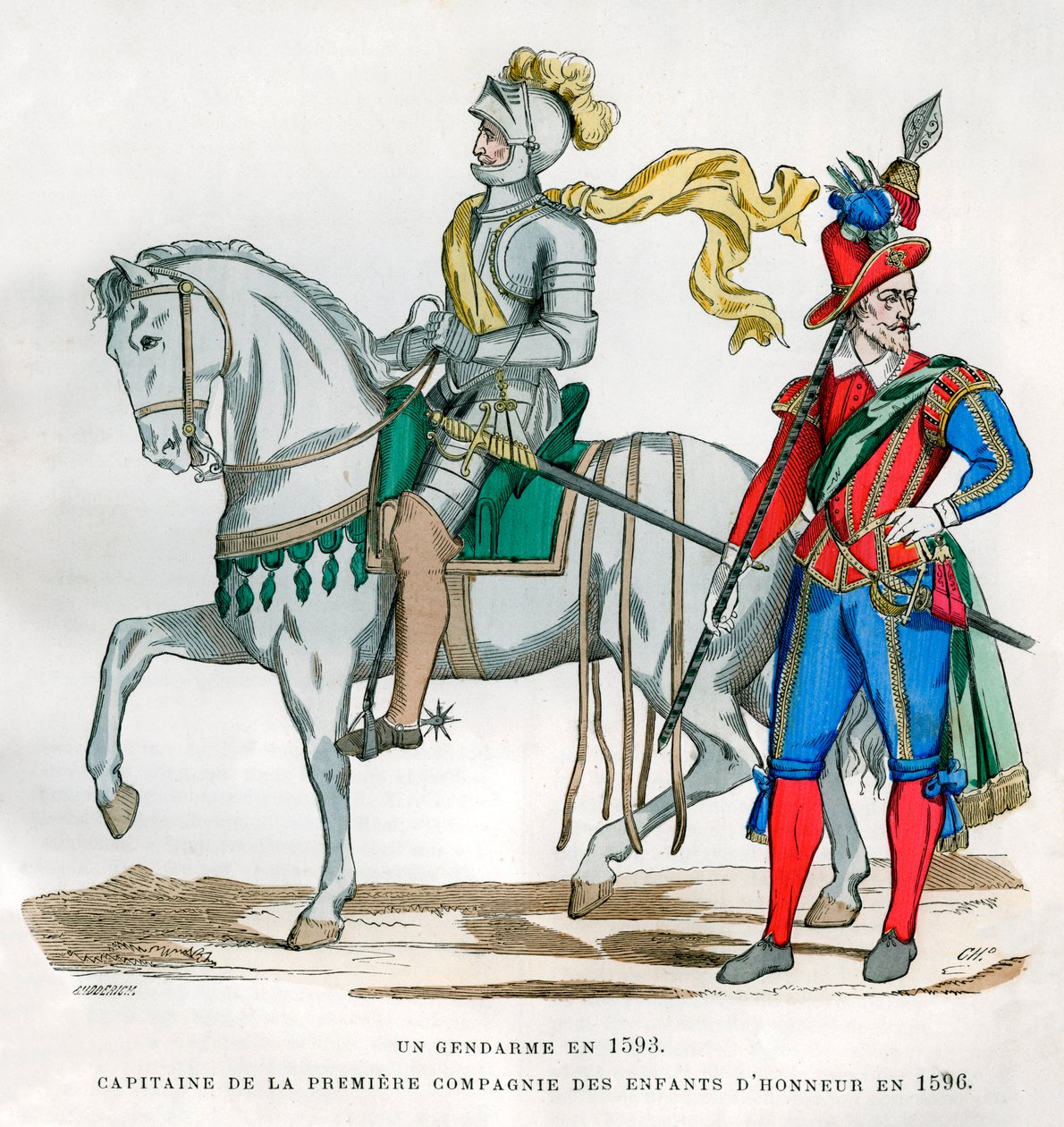 Gendarme, 1583, e capitano della 1ª Compagnia degli Enfants d
