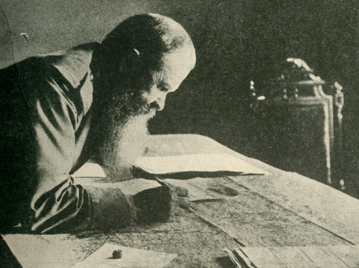 Generale Ivanoff, comandante del gruppo russo meridionale..., Prima Guerra Mondiale, 1915, c1920 da Unbekannt