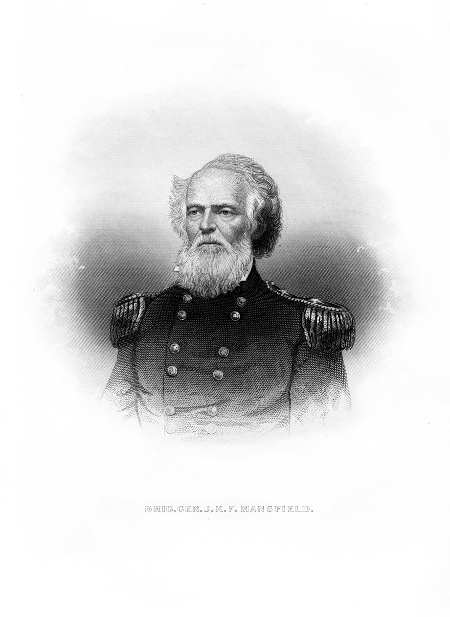 Generale Joseph King Fenno Mansfield, soldato americano, 1872 da Unbekannt