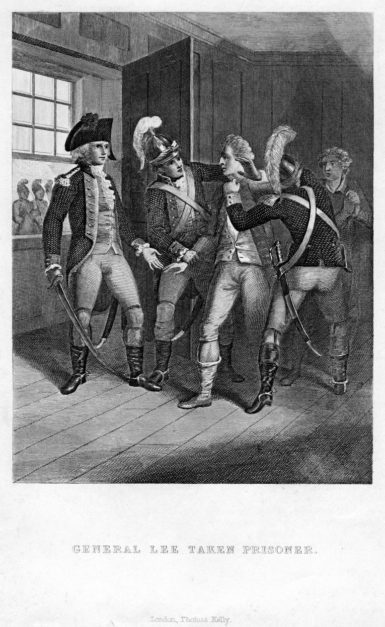 Il generale Lee preso prigioniero, 1777 1814 da Unbekannt