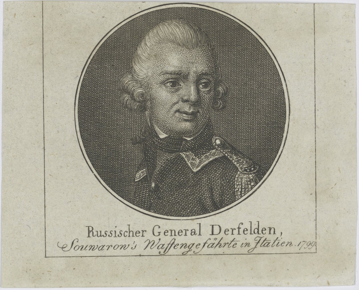 Generale Otto Wilhelm Derfelden 1737-1819, c. 1800 da Unbekannt