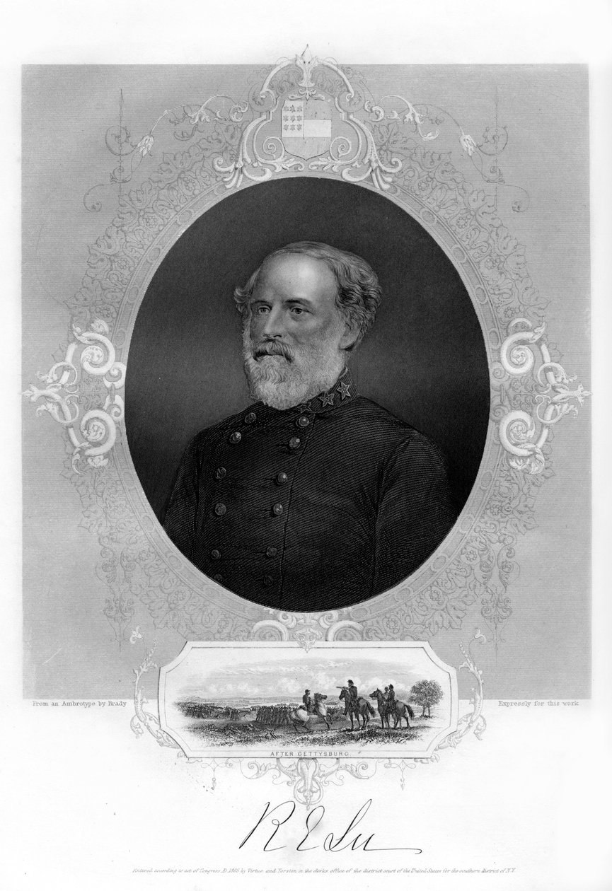 Generale Robert E Lee, generale confederato da Unbekannt