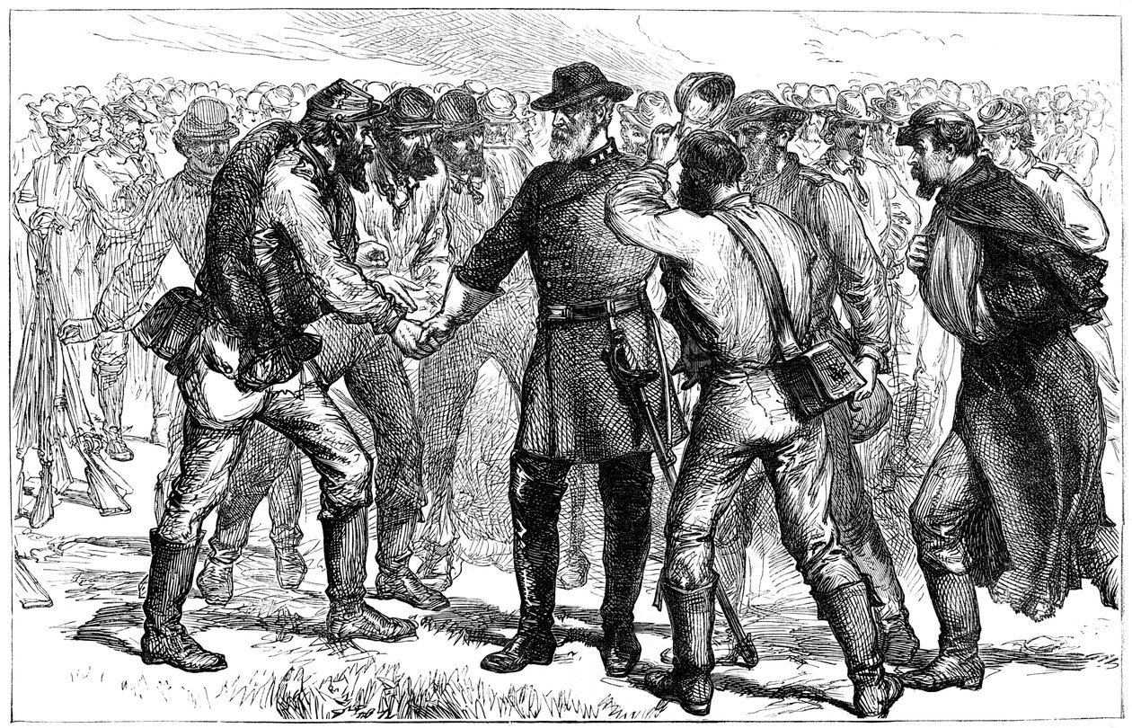 Addio del generale Robert E. Lee ai suoi soldati, 1865 c1880 da Unbekannt