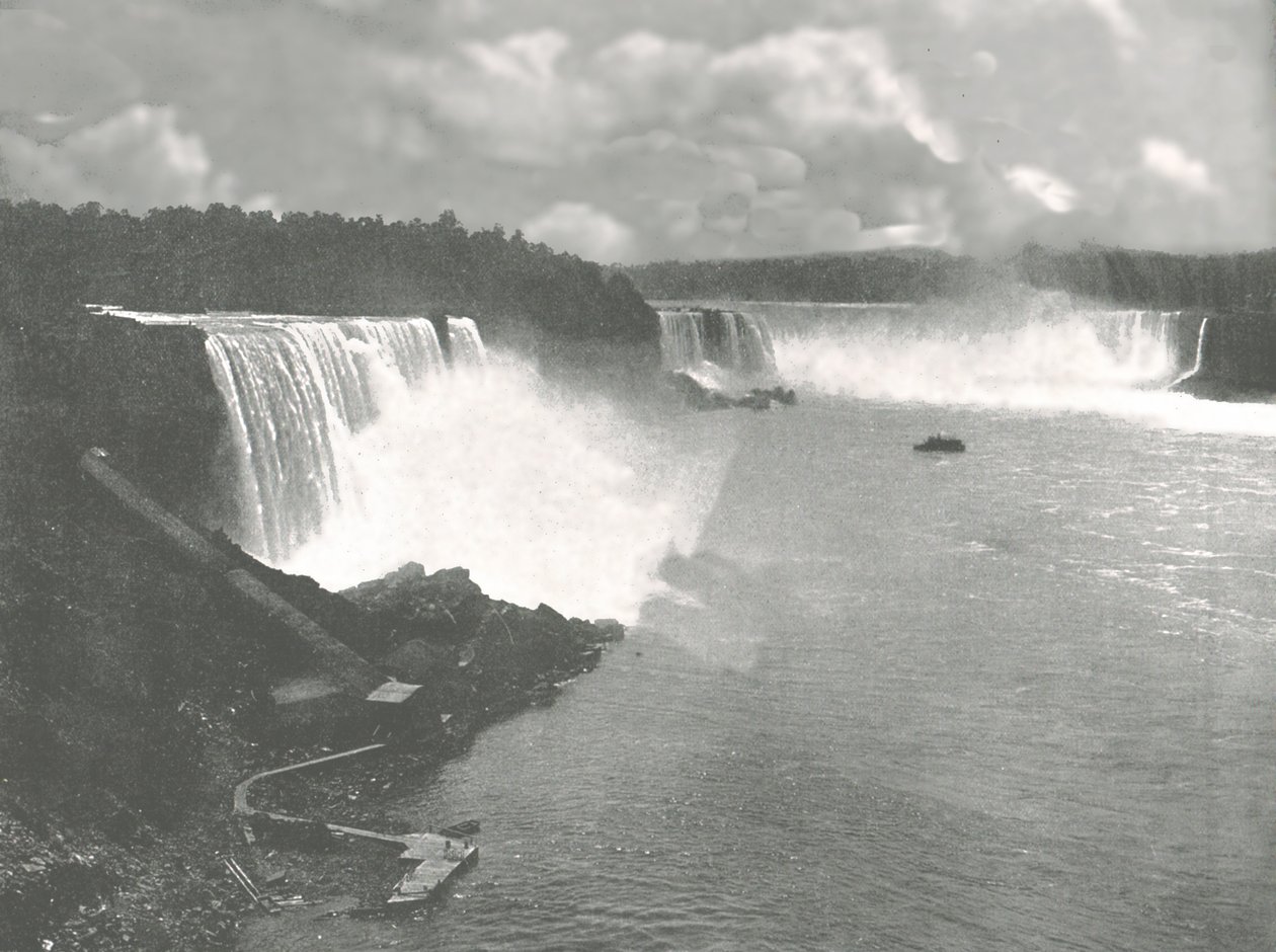Vista generale delle Cascate del Niagara, 1895 da Unbekannt