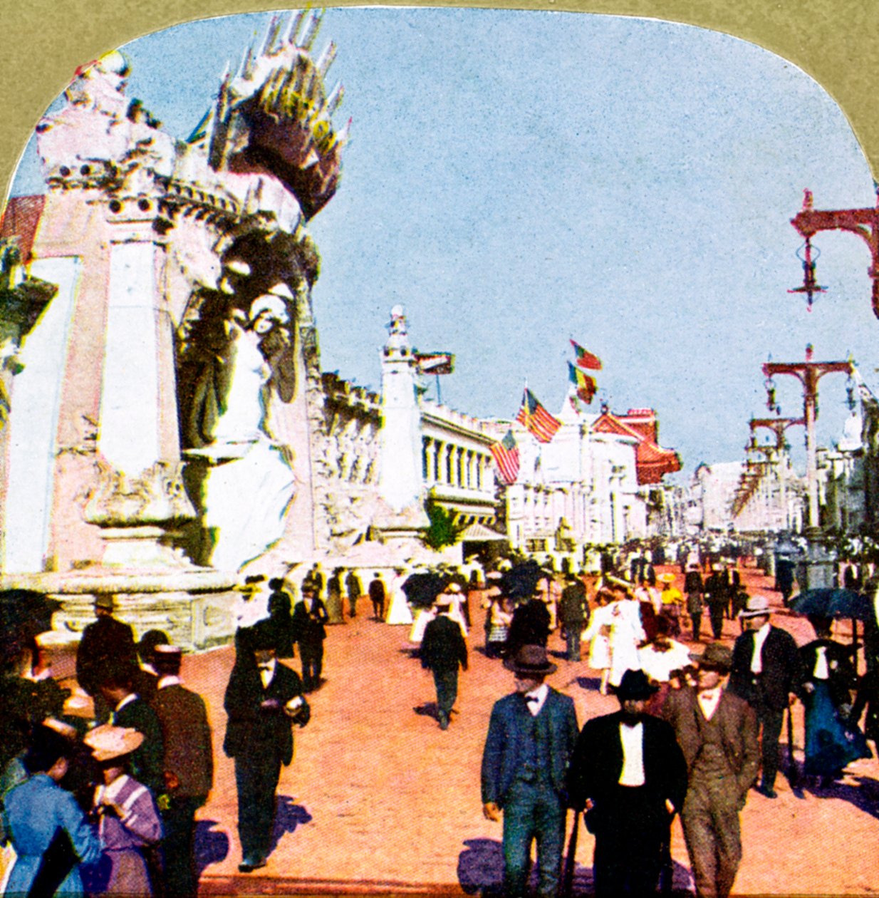 Vista generale del Pike alla Fiera Mondiale, St Louis, Missouri, USA, 1904 da Unbekannt