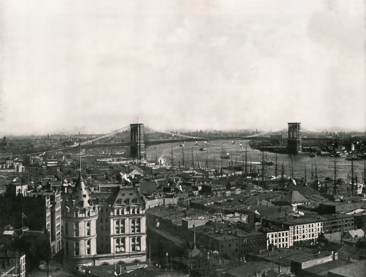 Vista generale del Ponte di Brooklyn, New York, USA da Unbekannt