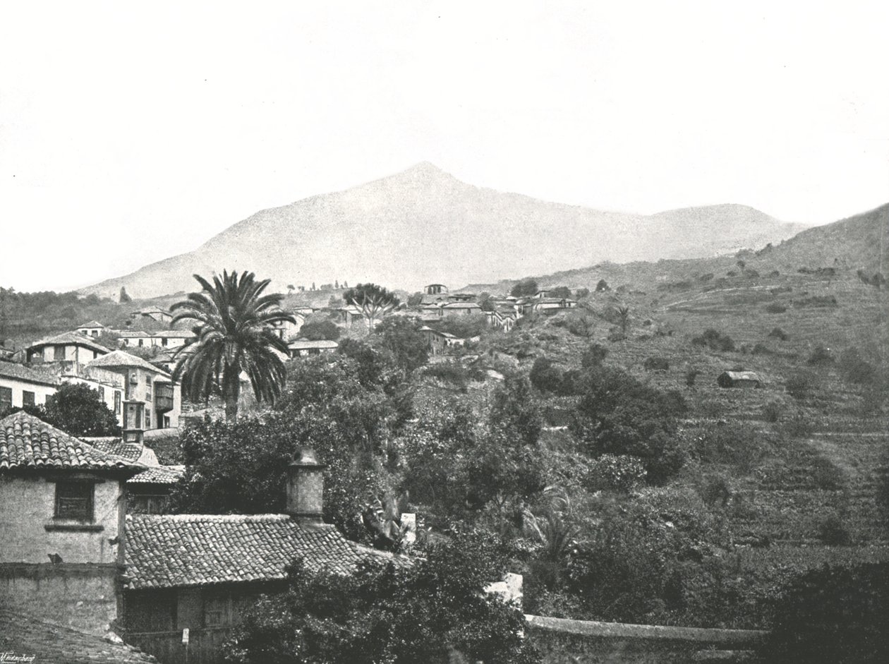 Veduta generale del Pico, Tenerife, Canarie, Spagna da Unbekannt