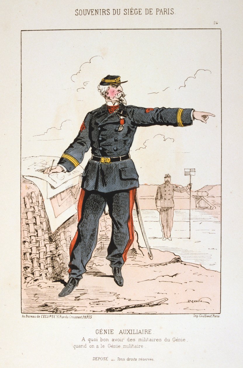 Genie Auxiliaire, Assedio di Parigi, Guerra franco-prussiana, 1870-1871 da Unbekannt