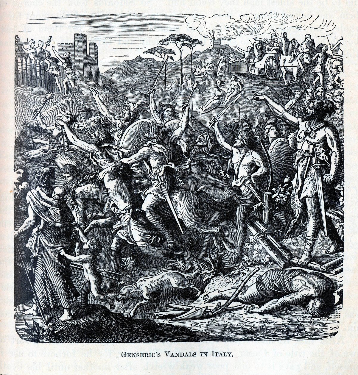 I Vandali di Genserico in Italia, 1882 da Unbekannt