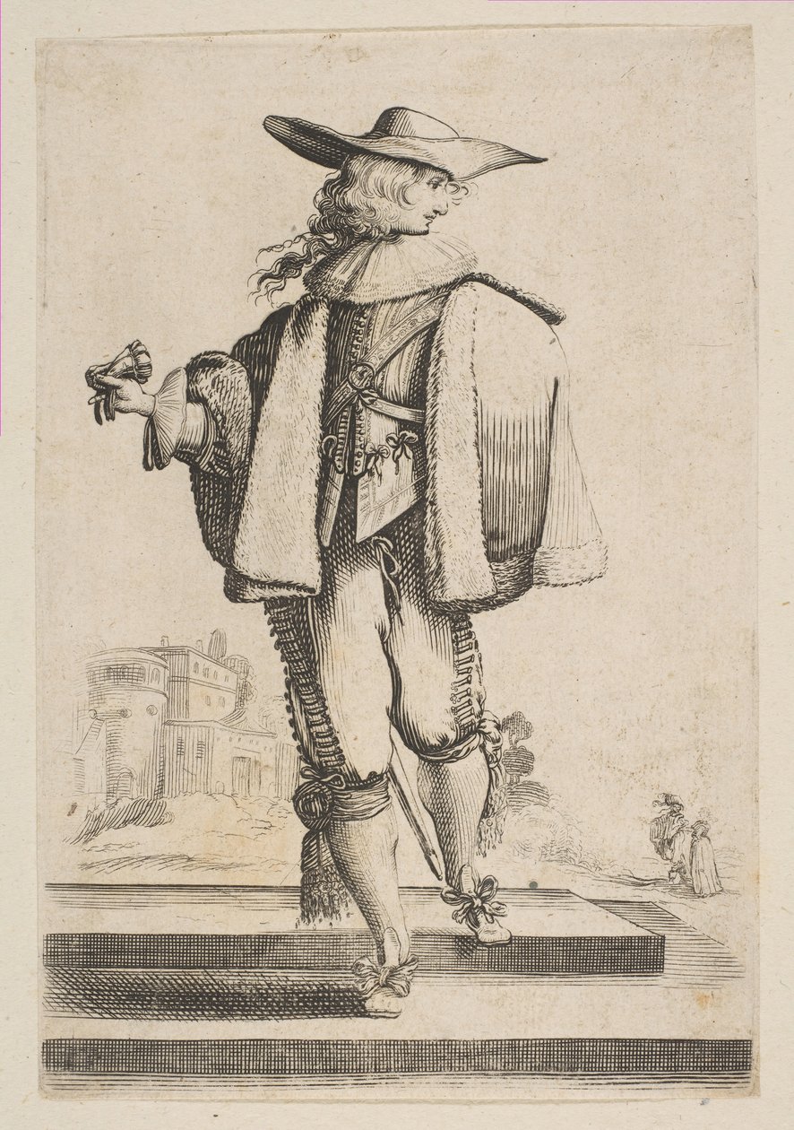 Gentiluomo con guanto, 1629 da Unbekannt