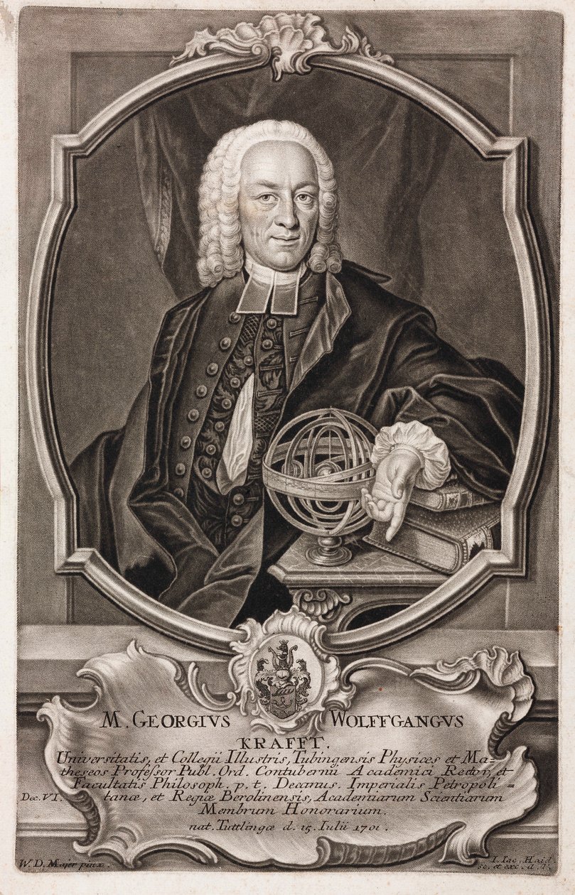 Georg Wolfgang Krafft, matematico tedesco da Unbekannt