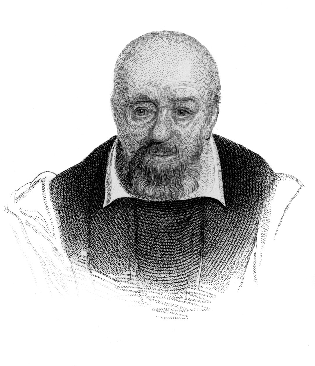 George Buchanan, storico e umanista scozzese del XVI secolo, c1850 da Unbekannt