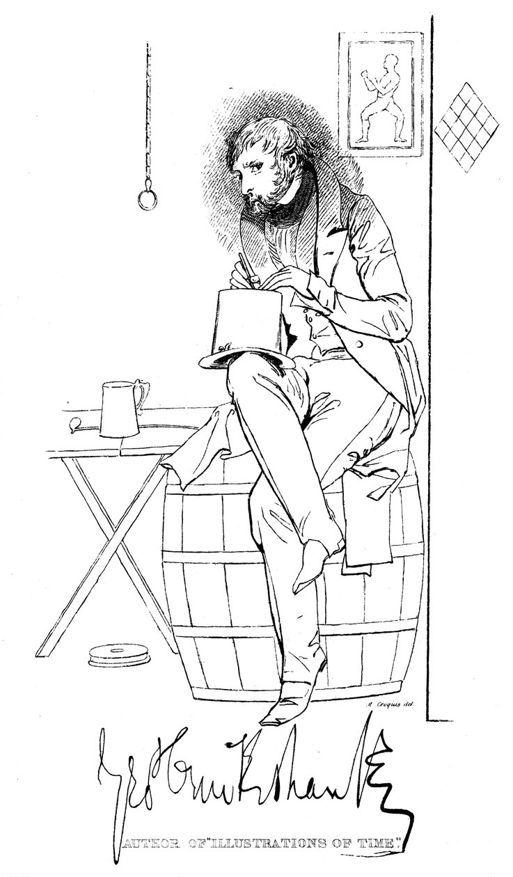 George Cruikshank, caricaturista e illustratore di libri inglese da Unbekannt
