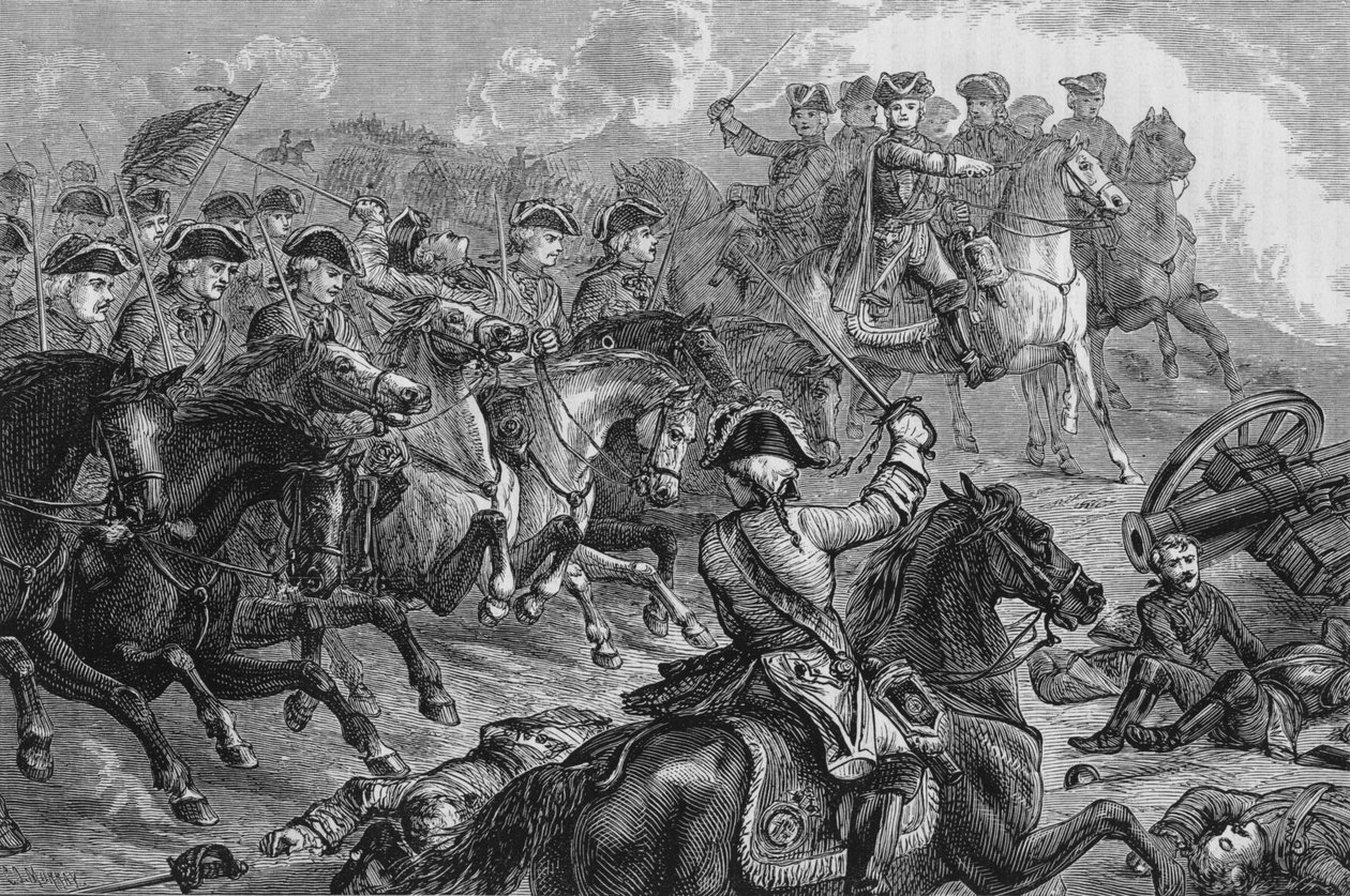 Giorgio II a Dettingen, 27 giugno 1743 da Unbekannt