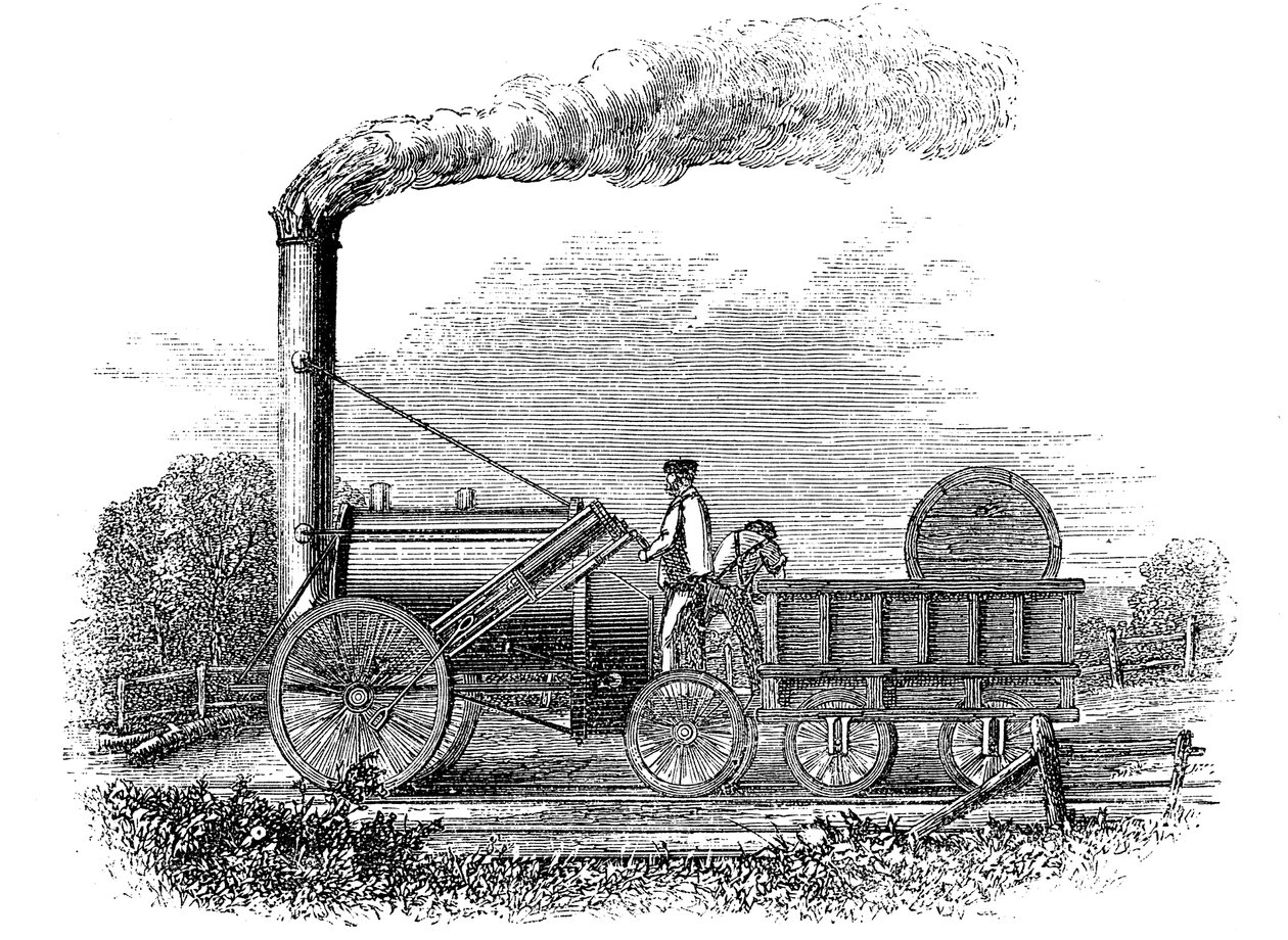 La locomotiva Rocket di George Stephenson da Unbekannt