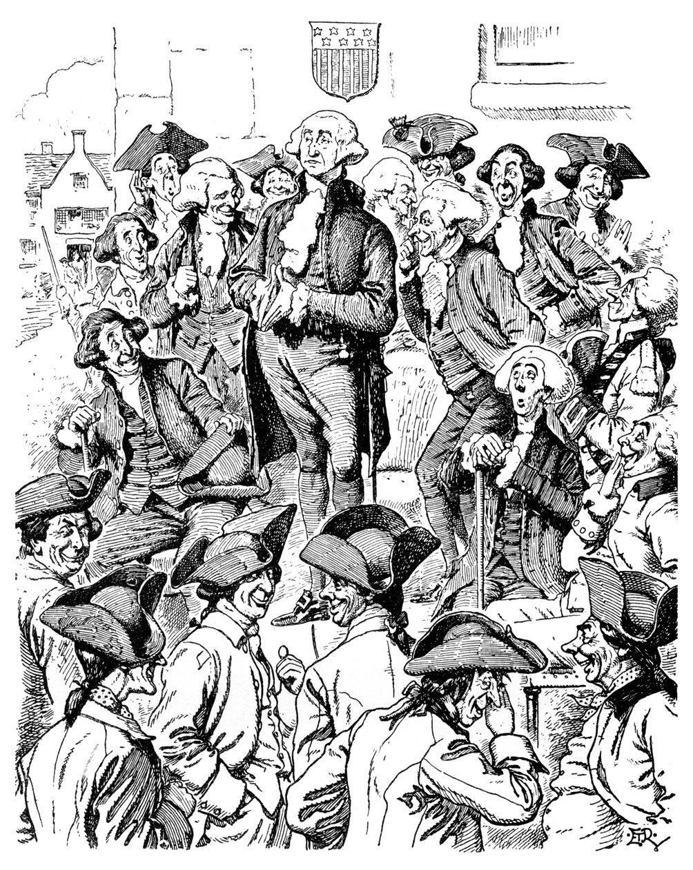 George Washington che cerca di dire una bugia, 1901 da Unbekannt