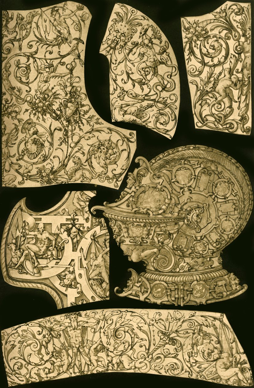 Lavoro in metallo del Rinascimento tedesco, 1898 da Unbekannt