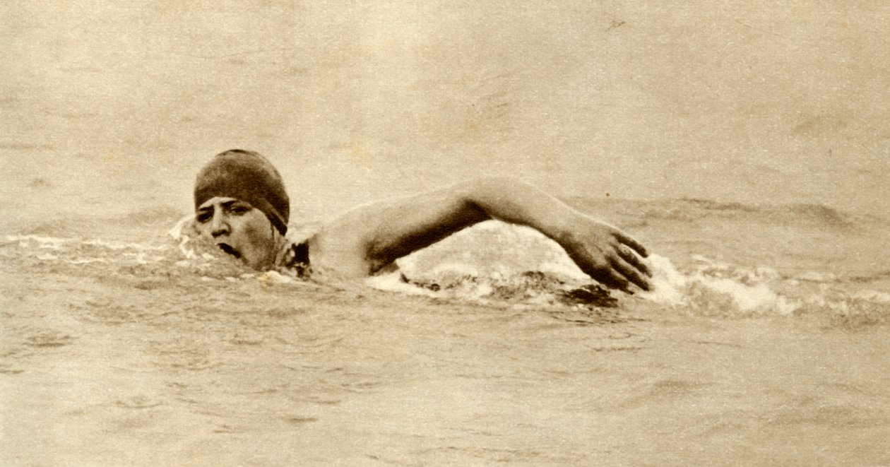 Gertrude Ederle, prima donna a nuotare nel Canale della Manica, 1926, 1935 da Unbekannt