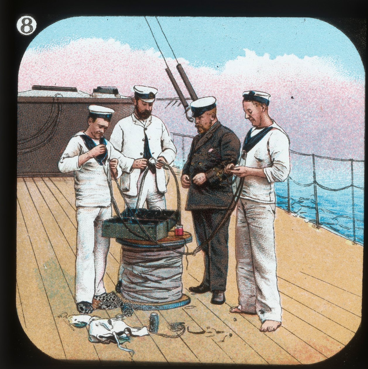 Preparazione della luce elettrica -- H.M.S. Edinburgh, c1900 da Unbekannt