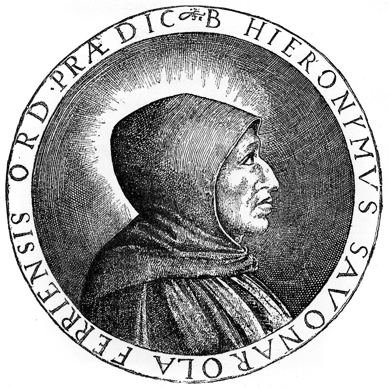 Girolamo Savonarola 1452-1498, sacerdote domenicano italiano e leader di Firenze, 1882 da Unbekannt