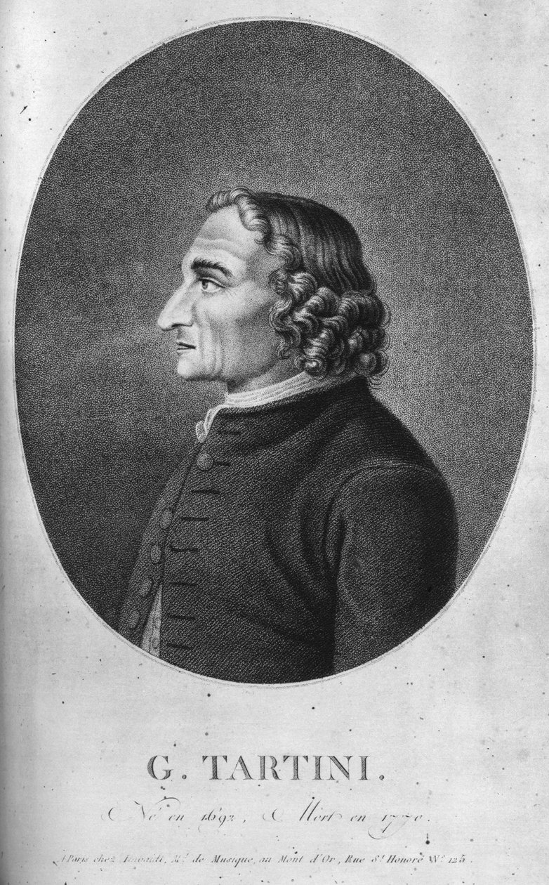 Giuseppe Tartini 1692-1770, compositore e violinista barocco italiano da Unbekannt