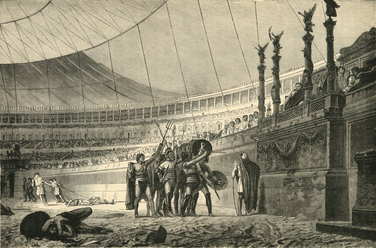 Gladiatori che salutano l