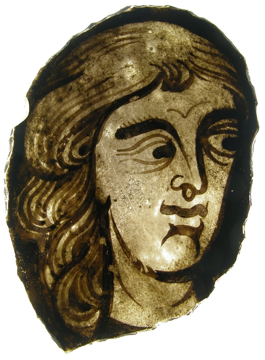 Frammento di vetro, francese, XIII-XIV secolo da Unbekannt