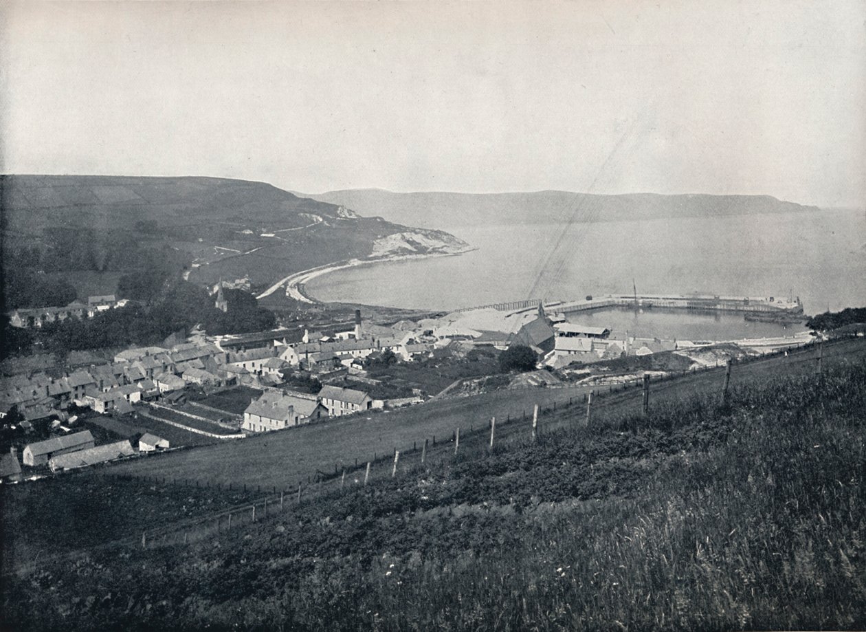 Glenarm - La città e il porto, 1895 da Unbekannt