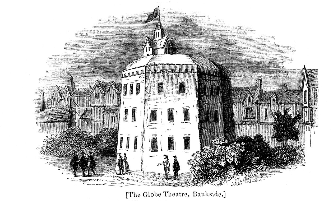 Teatro del Globo, Bankside, Southwark, Londra, come appariva c. 1598 da Unbekannt