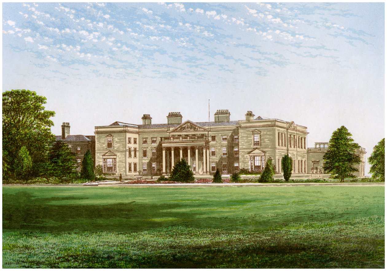 Gopsal Hall, Leicestershire, casa di Lord Howe, c1880 da Unbekannt