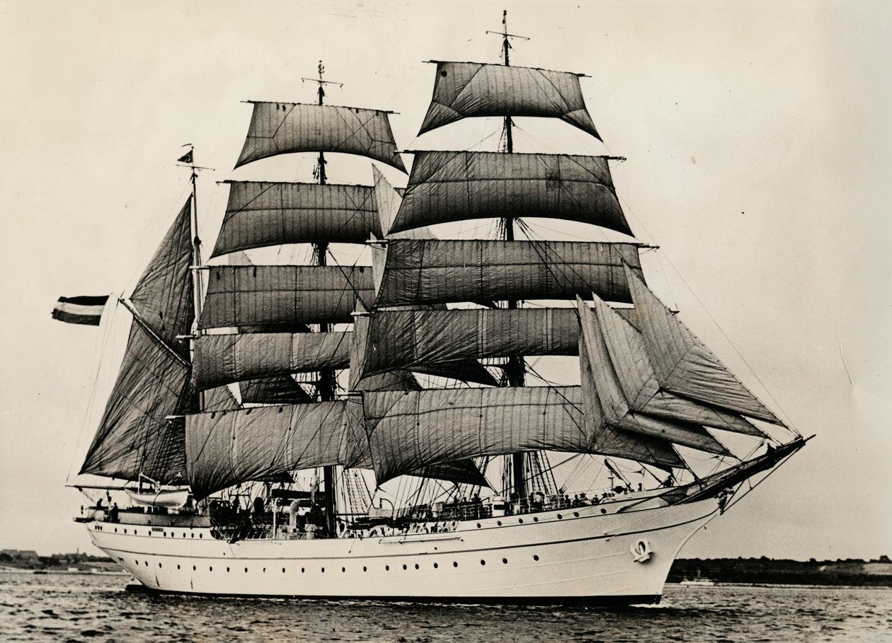 Gorch Fock per la prima volta a vele spiegate, 1933 da Unbekannt
